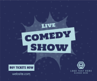 Live Comedy Show Facebook Post Design