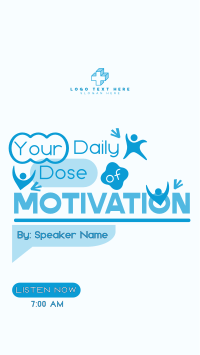 Daily Motivational Podcast TikTok Video Design