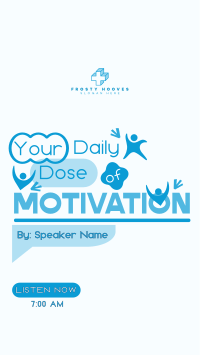 Daily Motivational Podcast TikTok Video Image Preview