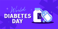 Be Safe from Diabetes Twitter Post Design