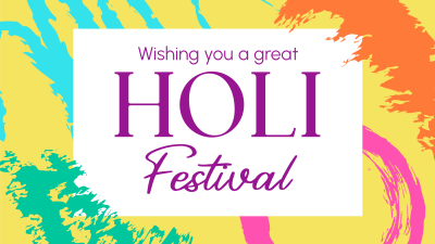 Holi Festival Facebook event cover Image Preview