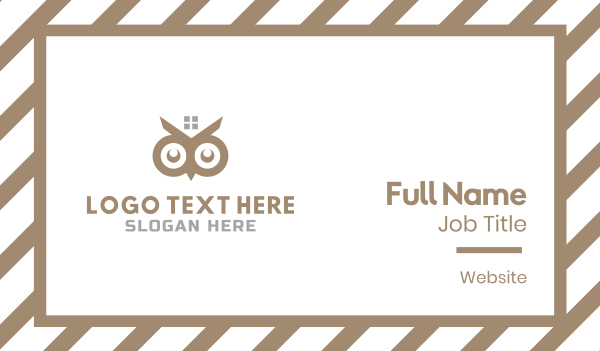 Owl Eyes Business Card Design Image Preview