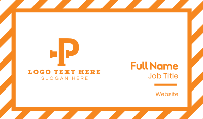 Orange P Pipe Business Card Image Preview