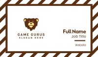 Brown Bear Mascot Business Card Image Preview