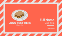Cheese Sandwich Plate Business Card Image Preview
