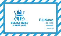 Blue Tech Beetle Business Card Image Preview