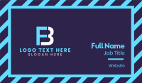 Futuristic Monogram F & B Business Card Image Preview