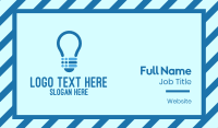 Blue Light Bulb  Business Card Image Preview