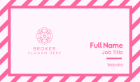 Pink Wellness Letter Business Card Image Preview