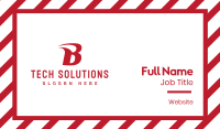 Generic Red Letter B Business Card Image Preview