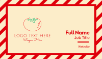 Tomato Line Art Business Card Image Preview