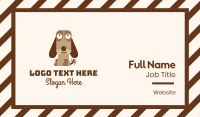 Excited Beagle Dog  Business Card Design