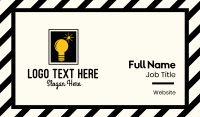 Lightbulb Idea Frame Business Card Image Preview