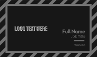 Grey Font Business Card Design