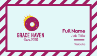 Sunrise Doughnut Business Card Design
