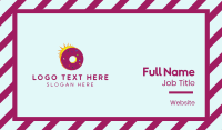 Sunrise Doughnut Business Card Preview