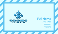 Blue Tech Robot Business Card Image Preview