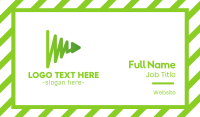 Green Play Chart Business Card Image Preview