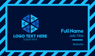 Blue Hexagon Technology Business Card Image Preview