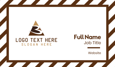 Number 3 Triangle Business Card Image Preview
