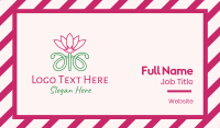 Lotus Flower Garden  Business Card Image Preview