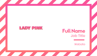 Fresh Pink Wordmark Business Card Image Preview