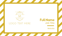 Golden Luxurious Emblem Lettermark Business Card Image Preview
