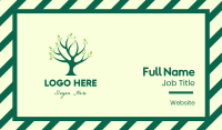 Green Natural Tree Business Card Design