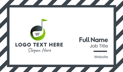 Golf Club Course Business Card Image Preview