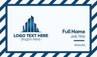 Geometric Blue City Business Card Image Preview