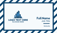 Geometric Blue City Business Card Preview