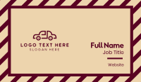 Generic Red Car  Business Card Preview
