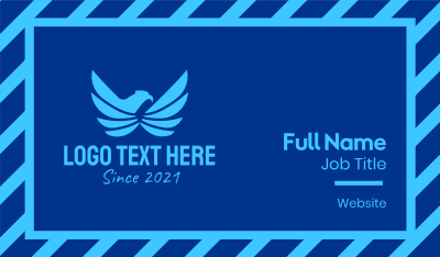 Blue Eagle Wings Business Card