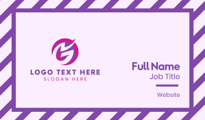 Purple Letter G  Business Card Image Preview