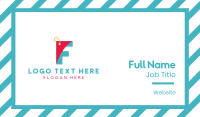Letter F Shopping Coupon Business Card Image Preview