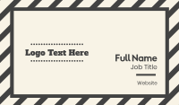 Retro Grey Text Business Card Image Preview