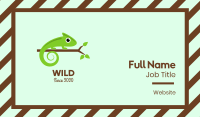 Green Chameleon Branch Business Card Image Preview