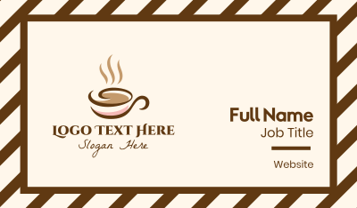 Lux Coffee Shop Business Card