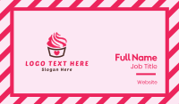 Pink Cupcake Business Card Design