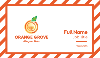 Orange Circle Business Card Image Preview