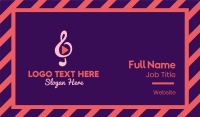 Music Streaming Application Business Card Image Preview