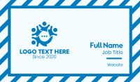Social Networking Chat App Business Card Image Preview