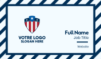 Stars & Stripes Shield Business Card Image Preview