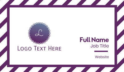 Gradient Purple Circle Business Card Image Preview