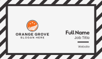 White Bird & Orange Circle Business Card Image Preview