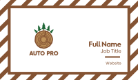 Pine Wood Business Card Image Preview