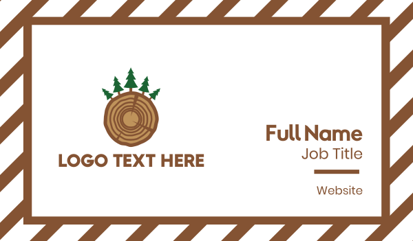 Pine Wood Business Card Design Image Preview