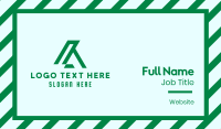 Green Company Letter A  Business Card Image Preview