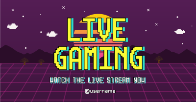 Retro Live Gaming Facebook ad Image Preview