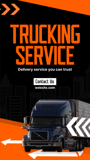 Truck Moving Service Facebook story Image Preview